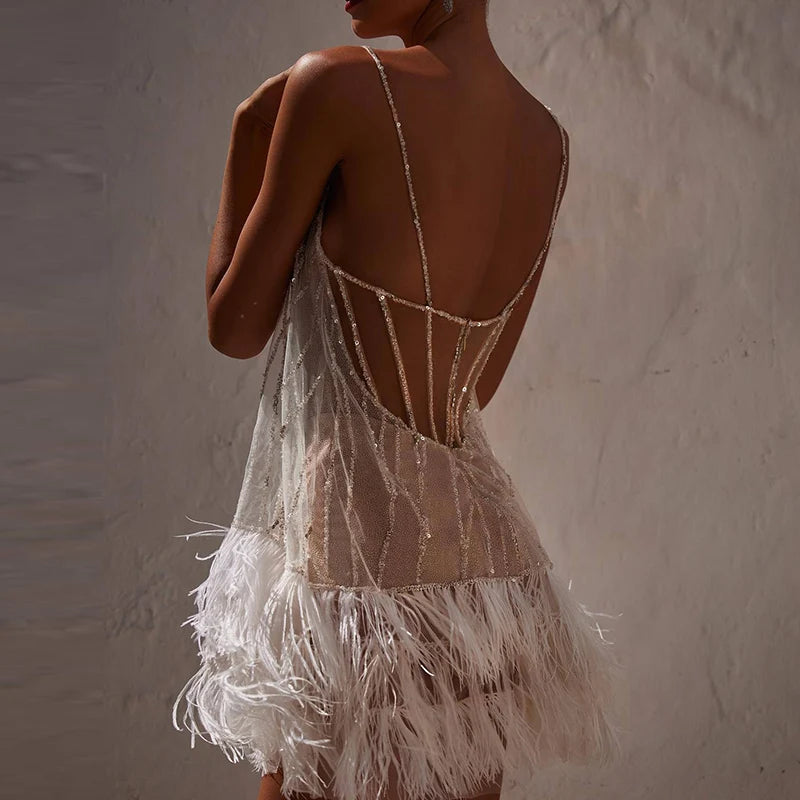 Celestia Glow Tassel Dress