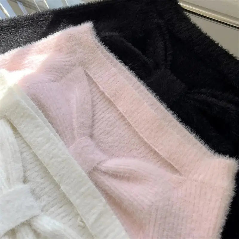 Short Knit Poncho Cardigan