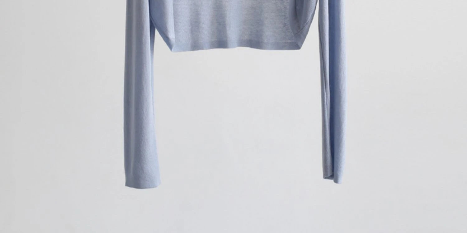 Short Ice Silk Knitted Sun Protection Cardigan