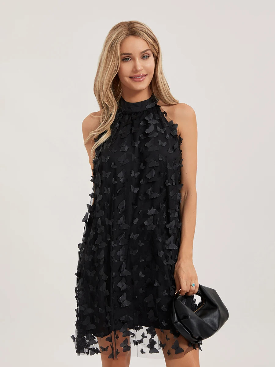 Butterfly Mesh Dress