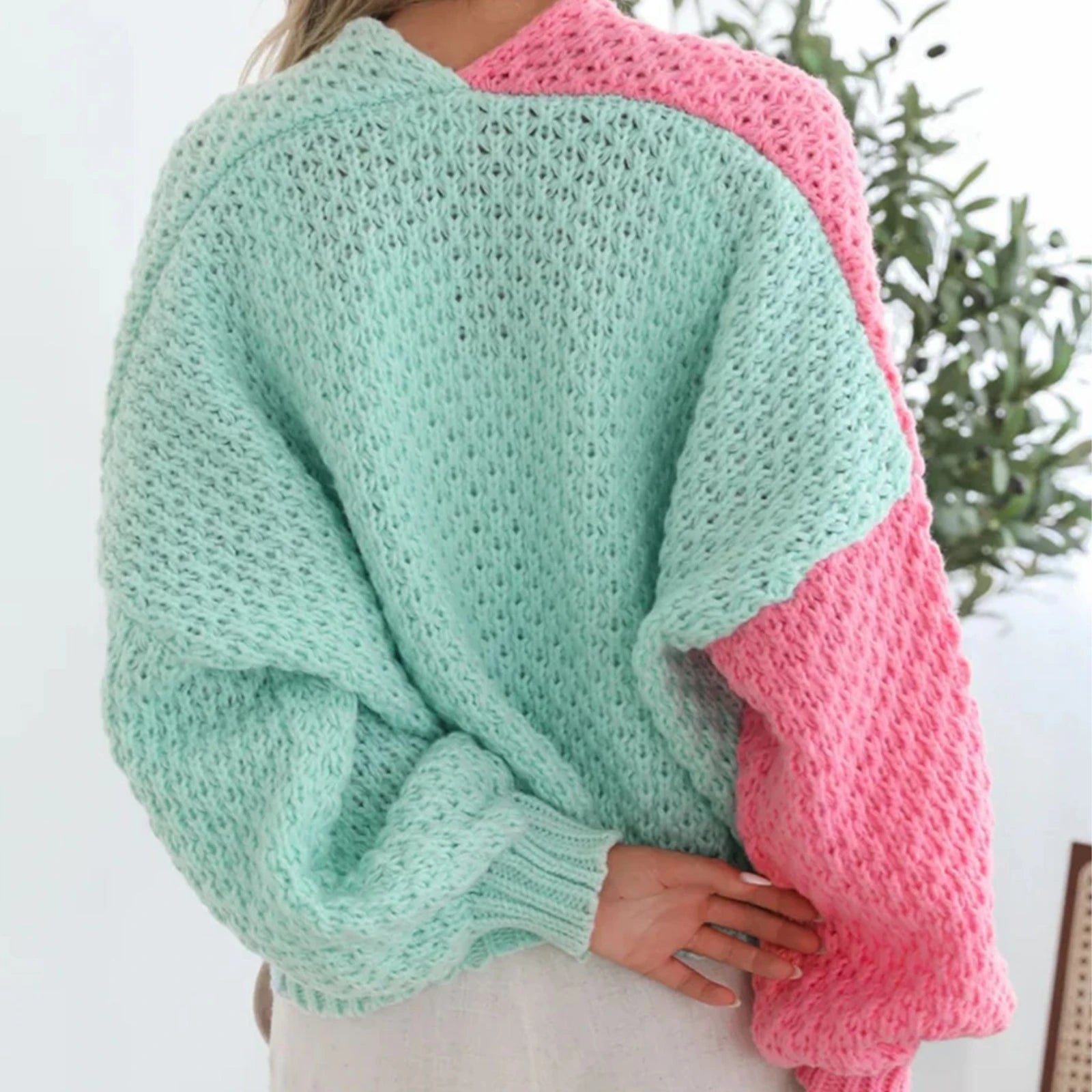 Loose-Fit Knit Cardigan