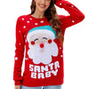 Santa Print Holiday Sweater