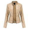 PU Leather Bomber Jacket