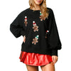 Santa Claus Sequin Crewneck Sweatshirt