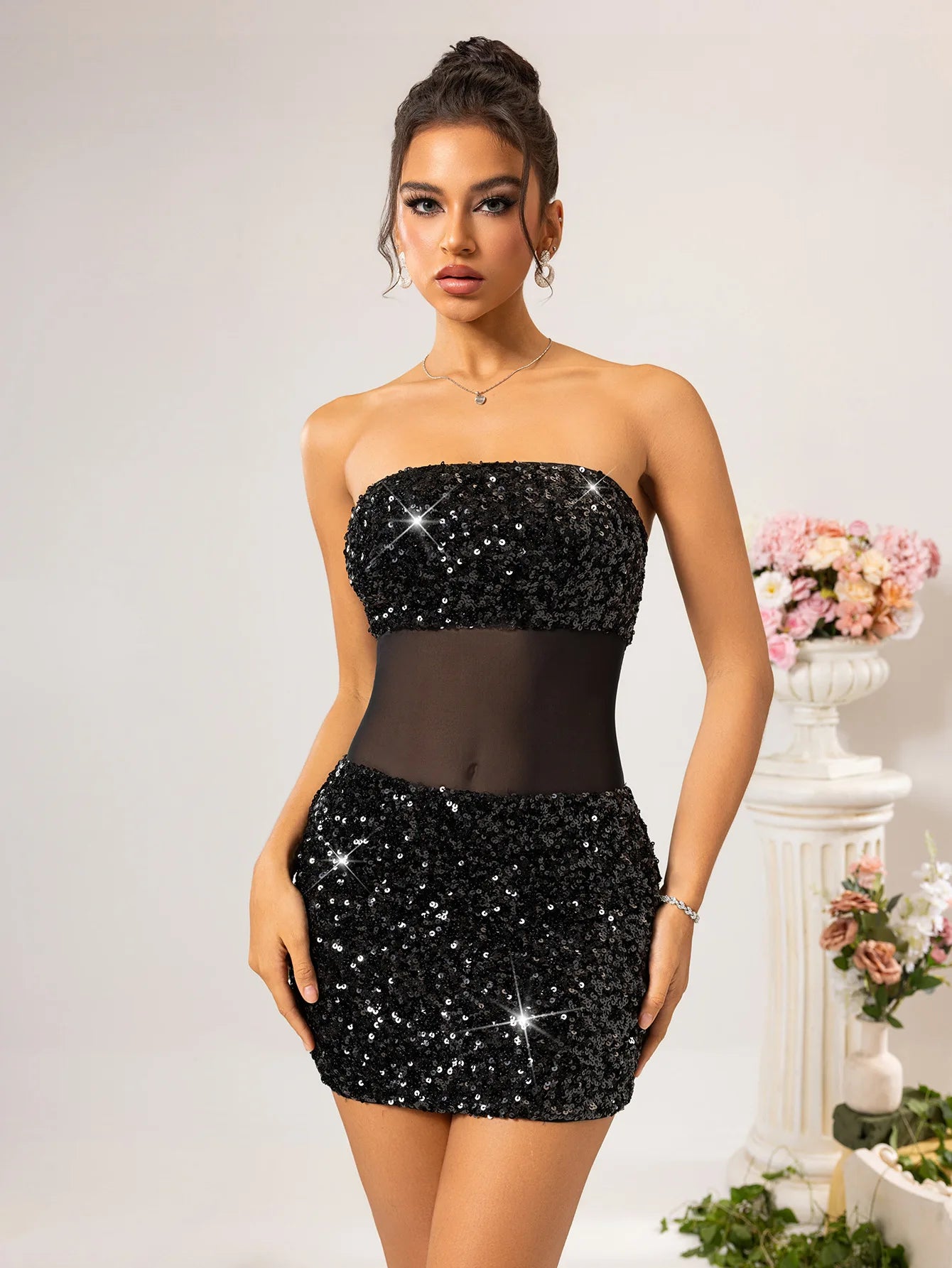 Sparkle Slay Mini Dress