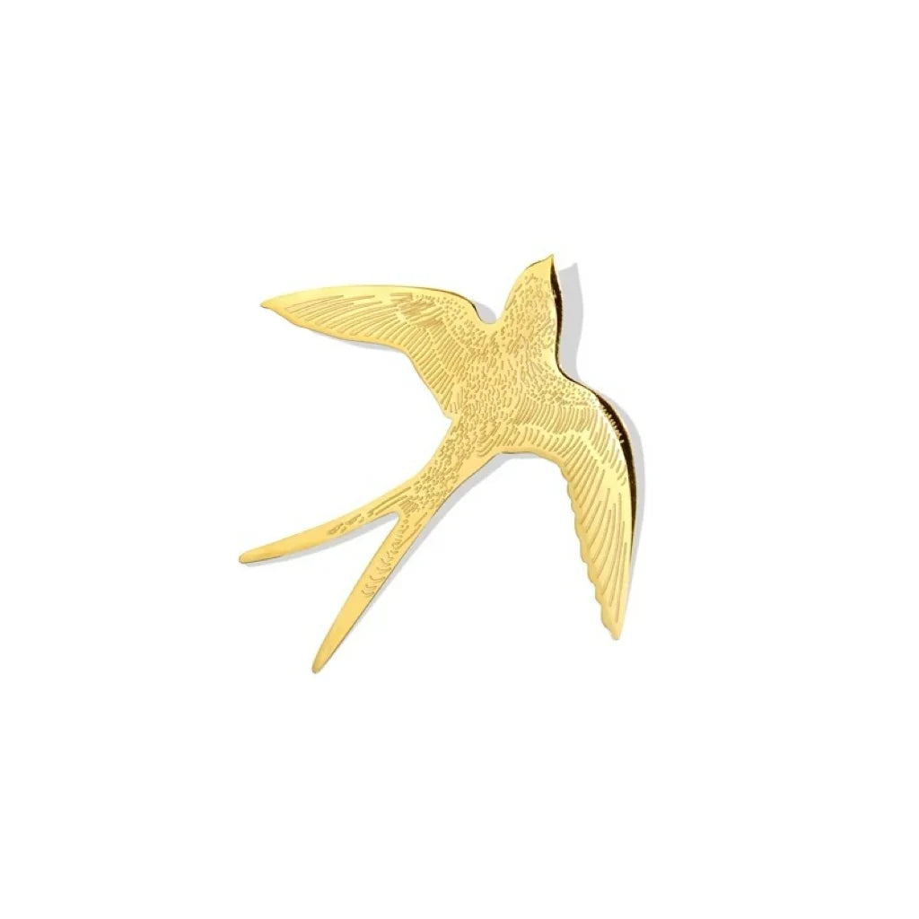 Gold Bird Brooch