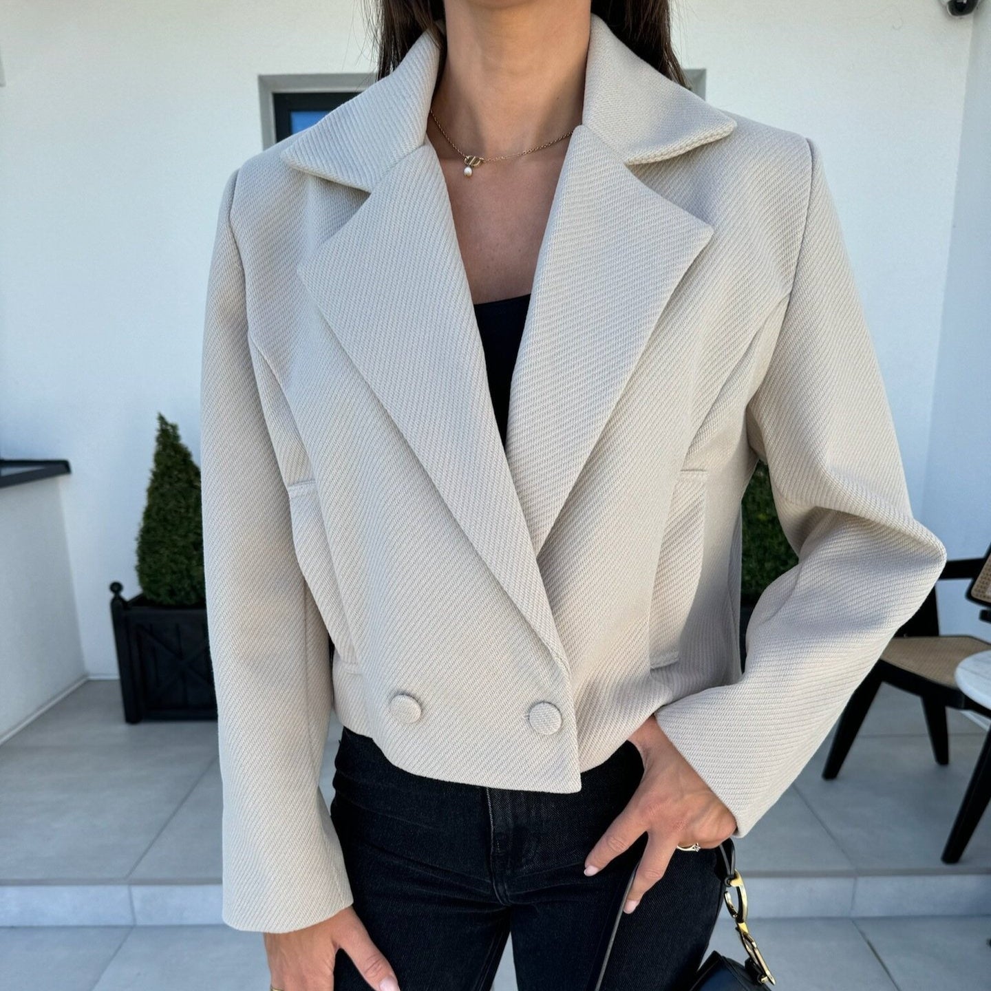 British Style Woolen Blazer