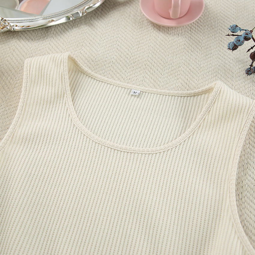 Ruffled Knitted Suspender Shorts Home Wear Soft