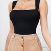 Square Neck Sleeveless Yoga Bodysuit