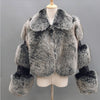 Faux Fur Lapel Coat
