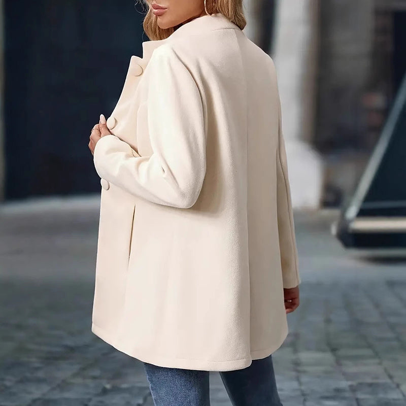 Elegant Mid-Length Winter Overcoat