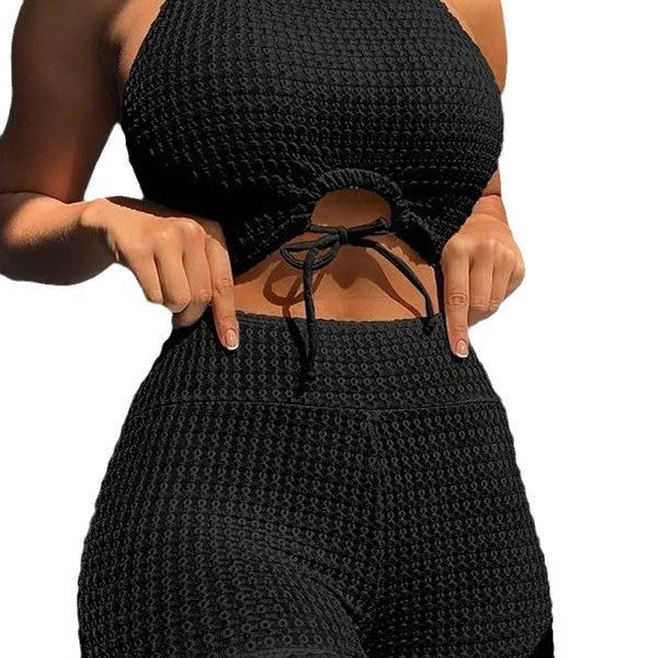 High Waist Split Bikini Swimsuit