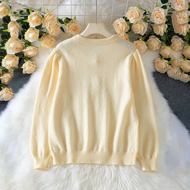 Trendy Knit Button Cardigan Jacket